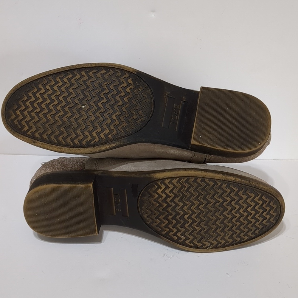 TOMS Deia Oxford Suede Glimmer Ankle Booties 7.5 - Picture 6 of 8